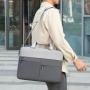 ZR902 New Unisex Briefcase Business Men's Handbag Zipper Office Work Oxford Waterproof Shoulder Laptop Bag Document Computer Bag
