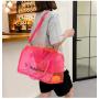 2022 Waterproof PVC Large Weekend bag Transparent Beach Hand luggage white sports fitness bag Brand training bags