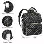 Lovevook 2024 Polka Dots Student School Backpack Luxury Computer Work Bags Large 15.6 inch Cute Laptop Backpack for Women Girls