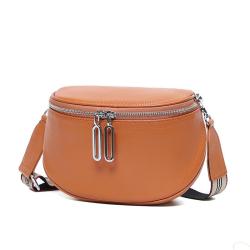 2024 Custom Genuine Leather Shoulder Fanny Pack For Women Crossbody Waist Bags
