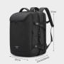 Oxford Waterproof Laptop Bag with USB Large Capacity 50 L Black Backpack Large Capacity Laptop Backpacks