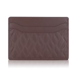 Custom logo Credit Card Holder Leather Minimalist Card Case Front Pocket Wallet for Men