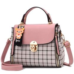KBW045 2023 Plaid Handbag High Quality Women Bag New PU Diagonal Small Square Bag Fashion Single Shoulder Crossbody Bag