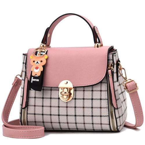 KBW045 2023 Plaid Handbag High Quality Women Bag New PU Diagonal Small Square Bag Fashion Single Shoulder Crossbody Bag
