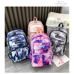 Promotional Sale 2024 New Multi Color Student School Bag Fresh And Sweet Print Nylon Backpack