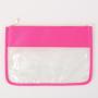 RTS 16 Color Stock Available Custom PVC Cosmetic Bag Waterproof Zipper Closure Clear Makeup Bags Transparent Clear Pouch
