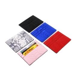 New arrival genuine snake skin leather credit card holder wallet