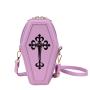 Fashion retro dark character cross coffin female BAG PU inclined span bag