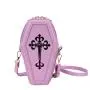 Fashion retro dark character cross coffin female BAG PU inclined span bag