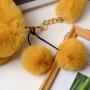New lady Plush love handbag chain bag shoulder mesengers coin purse bag plush Bag For Women