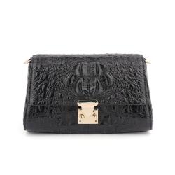 Custom New Fashion High Quality Alligator Leather Ladies Shoulder Bags Real Crocodile Horn Back Leather Crossbody Bag For Women