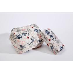 Cartoon Lovely Summer Flower Princess 2022 New Promotional Nylon 3 Piece Set Folded Creative Designer Floral Print Cosmetic Bag