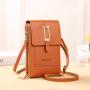 Flap Women Bags Soft Leather Wallets Touch Screen Cell Phone Purse Crossbody Shoulder Strap Handbag Fashion Designer Bag