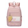 China factory hotsale low moq waterproof pink girl lady school backpack book bag leisure bag