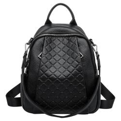 High Quality PU Leather Ladies Waterproof Back Pack Crossbody Purse Fashion Cute Small Women's Casual Backpack