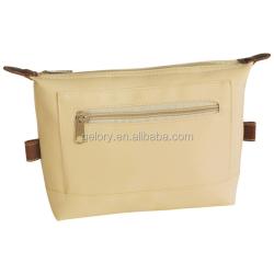 Gelory Wholesale Fashionable China Trendy Microfiber Multi Color Zip Cosmetic Bag,travel Organizer Makeup Bag