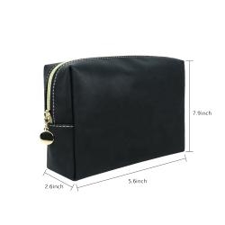 2024 makeup plastic cosmetic beauty bag cosmetic storage bags travel organizer makeup black bag