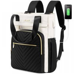 LOVEVOOK Waterproof Quilted Wide Top Open Backpack Anti Theft School Laptop Bag Travel Tote Quality Laptop Backpacks Women
