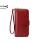 HR147 New RFID Anti-theft Brush Women's Wallet PU Soft Leather Multi Card Zipper Card Holders Multifunctional Mobile Handbag