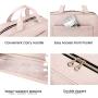 Custom Logo Fashion Travel Makeup Bag Portable Large Capacity Cosmetic Bag with Zipper Closure Ladies Made Polyester Cotton PC
