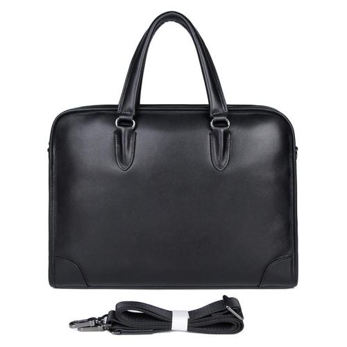 High Quality Genuine Leather Handbag Shoulder Bag 14 Inches Business Laptop Bag Mens Leather Briefcases