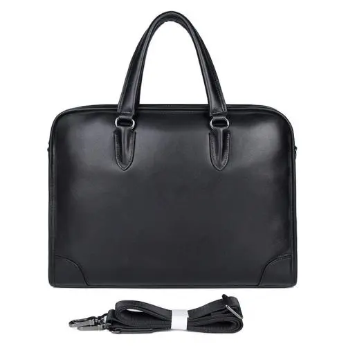High Quality Genuine Leather Handbag Shoulder Bag 14 Inches Business Laptop Bag Mens Leather Briefcases