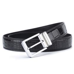 2022 custom popular leather men belt alloy pin buckle belt genuine leather belt for men