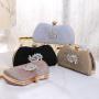 Hot Sale Wedding Shiny Evening Bags Luxury Glitter Clutch Bride Bag Party Bags For Ladies