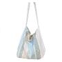 ZWY093 New Striped Flower Cotton Shoulder Bag Wholesale Fashion Girls Crossbody Bag Travel Work Picnic Vacation Shoulder Bag