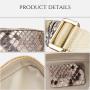 OEM ODM Custom Luxury Real Genuine Snake Skin Leather Small Women Men Unisex Crossbody Shoulder Sling Chest Bags