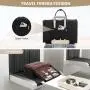 LOVEVOOK fashion quilted 4pc casual sports gym shoulder bag for women carry on lightweight laptop travel luggage duffel handbags