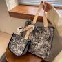 Large Capacity Bag Korean Version All-In-One Shoulder Bag Fashion Tote Bag Female Ins College Student Class Handbag