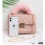 New Fashion Cheap Woman Handbag Custom Wholesale Plush Chain-lock Mini Handbag One-shoulder Cross-body Personality Lady Bag