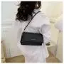 ZF032 New Casual Flap Shoulder Bag Fashion Simple Foreign Candy Color Small Square Bag PU Travel Handbag Summer Armpit Bag
