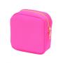 Keymay Wholesale Custom Mini Nylon Cosmetic Bag Small Makeup Bag Zipper Travel Pouch Women Girl Coin Purse Keychain Bag