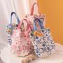 New Cute Rabbit and Tiger Striped Canvas Shopping Bag Custom Logo wholesale printable packaging small cotton canvas tote bag