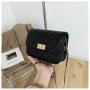 Korean version retro women's bag, new style trendy fashion leisure rhombic grid chain shoulder crossbody small square bag