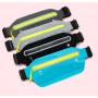 HR429 Outdoor Elastic Waist Bag Waterproof Sweatproof Night Running Luminous Waistpack Sports Running Fit Invisible Phone Bag
