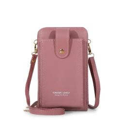 Ladies Korean Fashion Multi-Function Shoulder Wallet New Wholesale Solid Color Diagonal Mobile Phone Bag Single Strap Touch