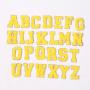 Stock Hot Pink with Glitter English Letter A-Z Iron On Adhesive Repair Alphabet Sewing Appliques Clothing Chenille Patch