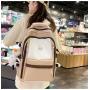 ZF349 New Schoolbag Female Junior High School Students Shoulder Bag Male Computer Backpack Nylon Breathable Waterproof Travel