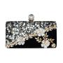 New arrival elegant clutch bag purse woman handbag wedding bride clutches velvet handmade flower evening bags for lady