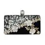 New arrival elegant clutch bag purse woman handbag wedding bride clutches velvet handmade flower evening bags for lady