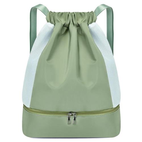 ZX055 Unisex Training Sports Separate Wet And Dry Drawstring Bags Sports Backpack Basketball Bag String Bags With Zipper Pocket