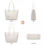 LOVEVOOK Wholesale new arrival  ladies women handbag shoulder bag Large handbag Crocodile pattern 3 pieces set women hand bags