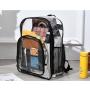 KBW974  Custom Clear Backpack for Kids Heavy Duty PVC Transparent with Solid Pattern Travel Organizer Student School Bag