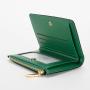 Green Pu Zipper Purses Women's Short Korean Version Wallet Multi Card Versatile Zero Wallet With Multiple Card Slots