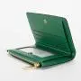 Green Pu Zipper Purses Women's Short Korean Version Wallet Multi Card Versatile Zero Wallet With Multiple Card Slots