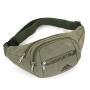 Men Unisex Canvas Waist Bag Cash Pouch Custom Logo Canvas Sports Fanny Pack Bum Bag