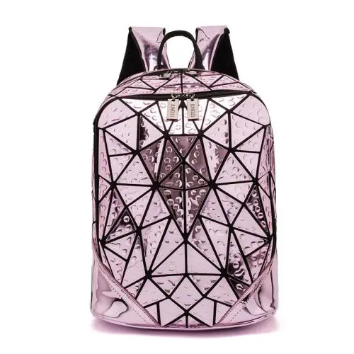 LOVEVOOK 2021 ladies backpack school bags for teenage girls large capacity geometric backpack laser drop travel backpack women